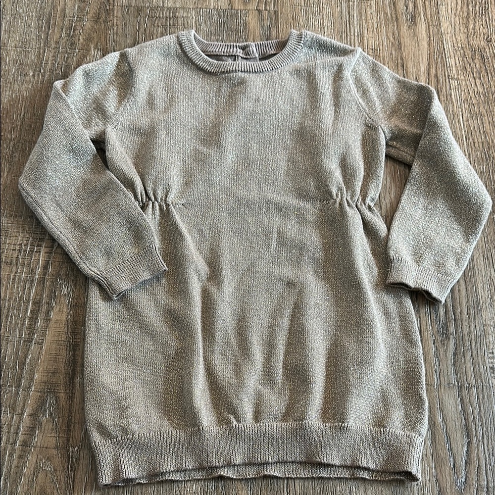Gymboree Gold Crewneck Dress with Elegant Design